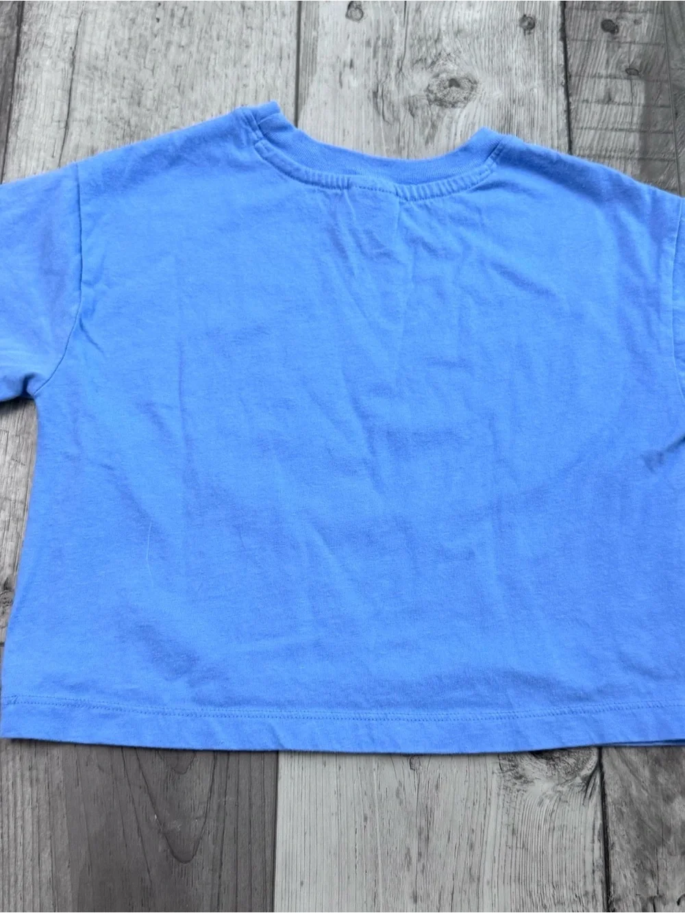 Hanna Andersson Seascape Boxy Tee T-Shirt Summer Blue 3 3T